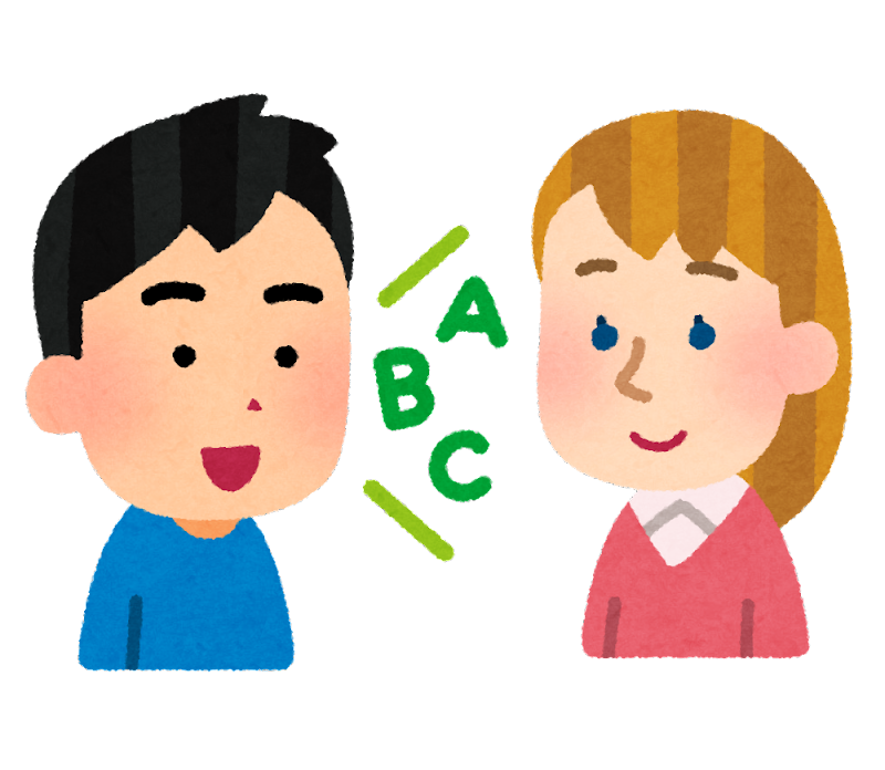 Boy and girl speaking