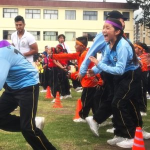 Children's sports competition in Ecuador