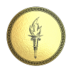 Gold torch medal